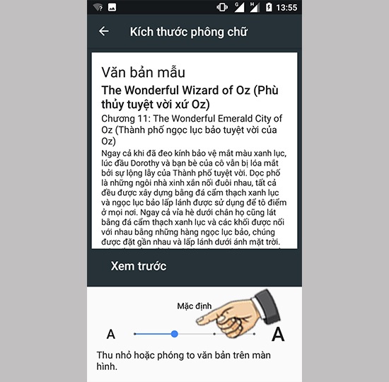 Điều chỉnh k&iacute;ch thước